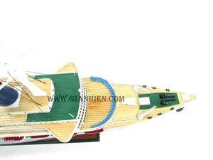 Gia Nhien Fabricant Conception personnalisée quantité minimale de commande bas Achille Lauro MODÈLE DE BATEAU EN BOIS-MODÈLE DE BATEAU EN BOIS DE HAUTE QUALITÉ Fait à la main - Product Image 2