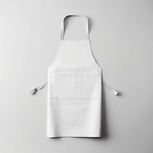 Tablier de chef pour hommes et femmes avec poches, tablier en toile de coton pour la cuisine, la pâtisserie, la peinture, tablier de travail à dos croisé - Product Image 4