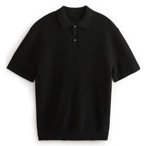 Nouveaux arrivages de rue Chemise en coton à col rond pour hommes Nouveaux polos élégants et confortables pour hommes - Product Image 5