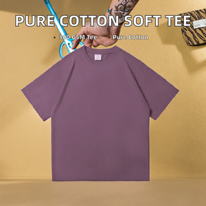 T-shirt décontracté intelligent à col rond et manches courtes en mélange de coton 3D, taille européenne, 200g, prix de gros, pour hommes, collection été - Product Image 6