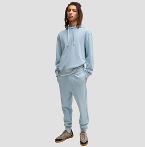 Sweat-shirt à capuche 2 pièces et pantalon de survêtement respirant Logo personnalisé Combinaison légère à séchage rapide pour hommes - Product Image 6