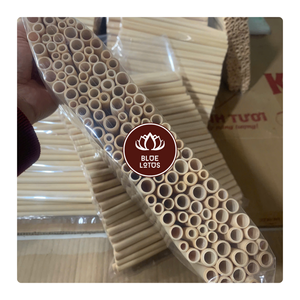 Pajitas de bambú natural ecológicas más vendidas, pajitas reutilizables, pajitas sostenibles biodegradables para restaurantes caseros - Product Image 1
