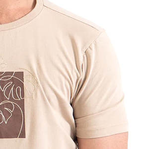 <b>Men's</b> 100% Cotton <b>Satin</b> T-<b>shirt</b> High Quality Fitness Casual Wear Soft Embroidered Design New Collection - Product Image 6