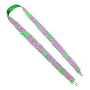 Sangle de sac à main perlée de football de baseball Sangle de sac Sangle de jeu de sororité Sangle personnalisée avec crochets détachables - Product Image 1