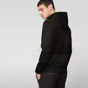 เสื้อมีฮู้ดผ้าฝ้ายสำหรับผู้ชาย, เสื้อมีกระเป๋าผ้าฟลีซสีพื้นระบายอากาศน้ำหนักเบาใส่ได้พอดีตัว360g - Product Image 4