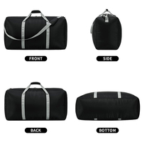 Sac de voyage en PVC et coton durable, personnalisable, respirant, avec plusieurs poches, compartiment à chaussures, imperméable, 15L, pour la gym, décontracté, extérieur