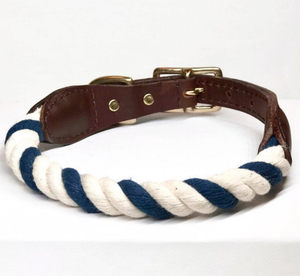 Collar de perro de cuerda y cuero Collar de perro de cuero verde de alta calidad para galgo y Whippet - Product Image 3