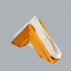 Handmade Stainless Steel and Wood Tissue Holder <b>Napkin</b> Stand Stylish Table Top Accessory Perfect for Weddings and <b>Parties</b> - Product Image 2