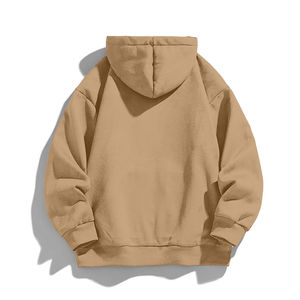 Sudadera con capucha de gran tamaño para hombre con logotipo personalizado 450 GSM, ropa de calle informal con cremallera estampada, respetuosa con el medio ambiente, con logotipo frontal - Product Image 4