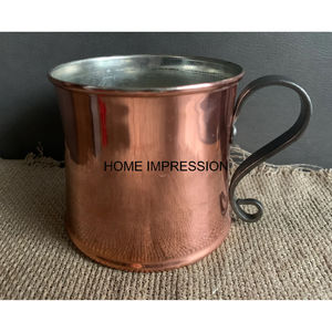 Hammered Beverages Drink <b>Mug</b> Water Or Beer Serving Copper Cup Tumbler <b>Mug</b> Best Quality Copper Cup For Serving Vodka In Low Price - Product Image 6