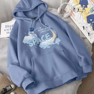 Sudadera con Capucha de Manga Larga para Mujer, Diseño Personalizado, Transpirable, Forro Interior de Algodón, Antiencogimiento, Estampado Otoñal, Bordado 3D - Product Image 5