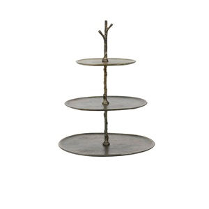 Nueva tendencia Cake Stand Ins Style Metal Wedding Dessert Table Display con función giratoria Tamaño personalizado Forma Color - Product Image 3