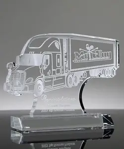 Op Maat Gemaakte Lasergravure Acryl Straaljager Award Blanco Plastic Lucite Full Color Semi Truck Vliegtuig Glock Trofee Plaque