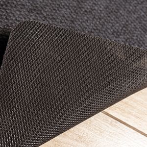 Tapis d'entrée en feutre Popcorn, absorbant l'humidité, avec support antidérapant en TPR, 50x80 cm, gris - Product Image 4