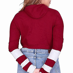 Sweats pour femmes lourds 2024 nouveau Design vêtements d'hiver à capuche avec fermeture éclair et motif imprimé taille XL - Product Image 2