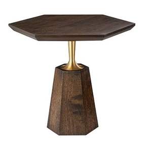 Mesa auxiliar de decoración del hogar de lujo con base de metal con acabado negro y mesa de centro para decoración de sala de estar - Product Image 5