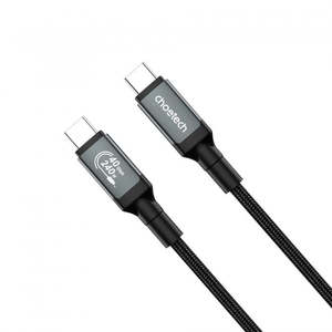 Câble tressé USB4.0 (40 Gbps) 240 W Thunderbolt 3 USB-C Choetech XCC-1040, prend en charge la vidéo et l'audio 8K@60 Hz, 1,2 m pour ordinateurs - Product Image 1