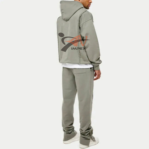 Conjunto Deportivo para Hombre 2025, Conjunto de 2 Piezas para Entrenamiento y Jogging, 100% Algodón, Chándal para Hombre - Product Image 2