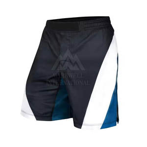 Shorts MMA de haute qualité, confortables, à prix bas, fabriqués au Pakistan, avec contraste de couleurs, pour hommes - Product Image 1