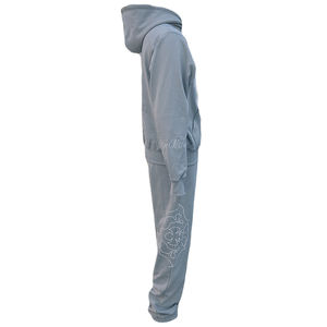 Ensemble sweat à capuche en coton personnalisé pour hommes sérigraphie ensemble de joggers streetwear sport survêtement jogging décontracté - Product Image 3