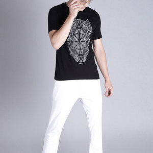 Vente en gros T-shirt personnalisé imprimé sans quantité minimale de commande requise pour hommes Collection d'été T-shirts en microfibre pour hommes en coton et polyester - Product Image 5