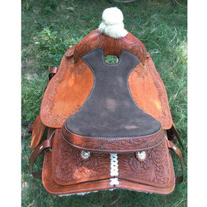 Nouvelle selle de cheval en cuir occidental de haute qualité, siège en daim - Product Image 5