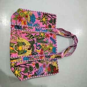 Bolsa de Viaje de Lujo Hecha a Mano con Estampado Animal 2025, Bolsa de Mano Acolchada con Estampado de Algodón, Gran Capacidad, Precio de Mayoreo - Product Image 3