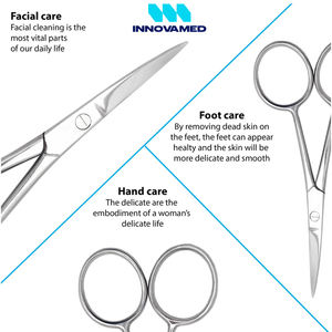 Tijeras para Cutículas Curvas de Acero Inoxidable de la Más Alta Calidad, Herramienta de Manicura y Pedicura para el Cuidado de las Uñas, Innovamed - Product Image 6