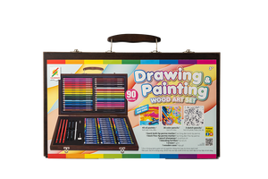 เครื่องเขียนสำหรับเด็กหลายสีชุดศิลปะกล่องไม้สำหรับวาดรูปผู้ใหญ่ - Product Image 2