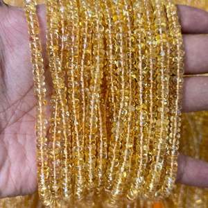 Cuentas Redondas Lisas de Citrino Natural de 6 mm a 8 mm, Piedra Preciosa Amarilla Dorada de Alta Calidad, Más de 50 Años de Experiencia en la Fabricación de Joyas - Product Image 6