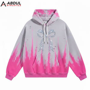 Sudaderas con Capucha de Diseño Moderno para Hombre, Lavado Ácido, con Pedrería, para Ropa Urbana de Moda - Product Image 1