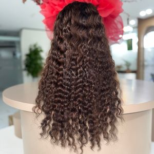 Pelucas de Cabello Humano Natural Rizado Bumerse de Alta Calidad, Color Marrón con Reflejos, Cabello Humano Real Vietnamita 2025 - Product Image 6