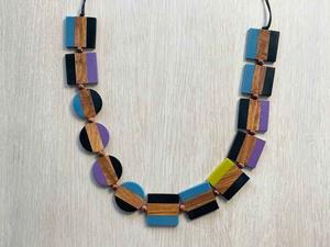 Collar de resina, accesorio de joyería atrevido y llamativo para quienes buscan la moda moderna, alta calidad - Product Image 4