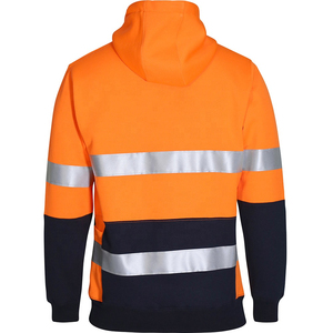 Sudadera con Capucha Reflectante de Alta Visibilidad y Transpirable con Tiras Reflectantes Duraderas para Trabajadores de Control de Tráfico y Carreteras - Product Image 2