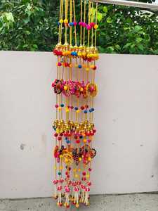 Perle Chakri Pom Pom suspendus mariage, Diwali Mandir, salle Pooja, jardin, fête et toile de fond extérieure nouvelles décorations pour la maison - Product Image 6