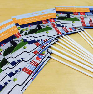 맞춤형 로고 디자인 4x6 인치 양면 풀컬러 인쇄 폴리에스터 손 흔드는 깃발 손잡이 국기 폴 포켓 - Product Image 3