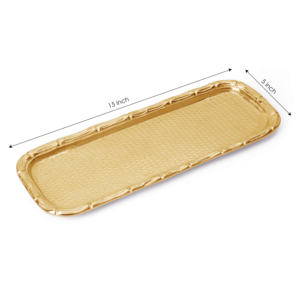 Bandeja de Metal antigua para decoración del hogar, elegante bandeja artesanal hecha a mano para centros de mesa, frutas, verduras, Otoño, ecológica - Product Image 3