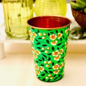 Gobelets en cuivre indiens fabriqués à la main verres à boire de qualité supérieure pour table à manger utilisation de cadeau à la maison - Product Image 3