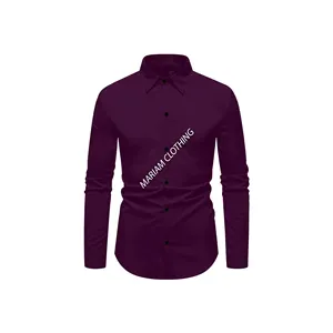 Stylish Long Sleeve Export Oriented Luxury Clothes For Men Luxury Branded Clothes Custom Designer Shirt For Mens From Bangladesh