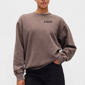 เสื้อสเวตเชิ้ตผู้หญิง แขนยาว สไตล์ลำลอง คอกลม ราคาขายส่งสำหรับการสั่งซื้อจำนวนมาก บริการ OEM ออกแบบทันสมัย ทรงพอดีตัว สไตล์ลำลอง - Product Image 1