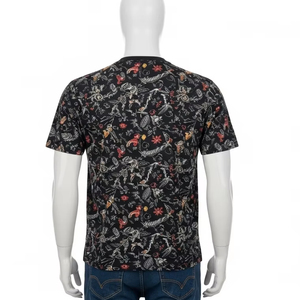 T-shirts pour hommes en polyester imprimés anti-boulochage, col rond, respirants, légers, durables, décontractés, pour le sport en plein air, tendance, modernes - Product Image 3