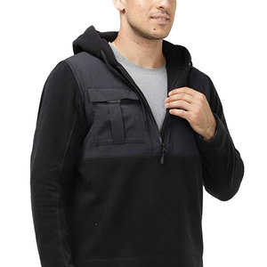Sudadera con capucha y media cremallera para hombre, estilo oversize, 100% algodón, corte holgado, streetwear, con logotipo personalizado, OEM, venta al por mayor - Product Image 4