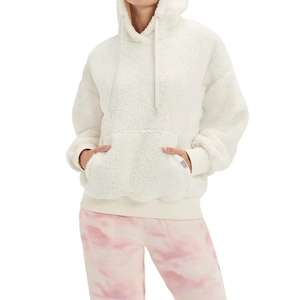 Hot Sale Winter Heavyweight Thick Lamb Wool Hooded Sweatshirt Unisex Pullover <b>Sherpa</b> Fleece <b>Hoodie</b> Custom logo - Product Image 3