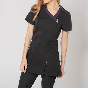 Nouveau Salon utilisation infirmière gommage haut médical femmes beauté tunique ongles Salon Spa uniformes femmes pour ongles Salon gommage ensembles pour l'hôpital - Product Image 5