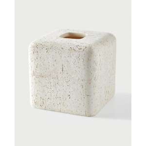 Porte-mouchoir en résine de qualité supérieure avec un design facile d'accès et parfait pour les grands mouchoirs carrés dans une décoration intérieure élégante - Product Image 1