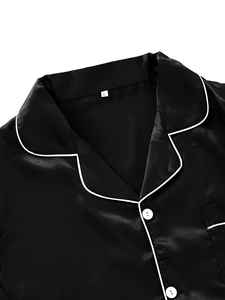 Ropa de Dormir de Satén Sedoso de Lujo al por Mayor, Bata de Alta Calidad, Camisón de Satén de Seda, Ropa para el Hogar, Logotipo Personalizado - Product Image 4