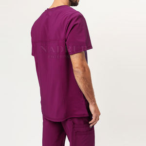 Conception personnalisée Uniforme d'hôpital pour hommes dans votre propre couleur Prix bon marché Medical Scrubs Vêtements - Product Image 3