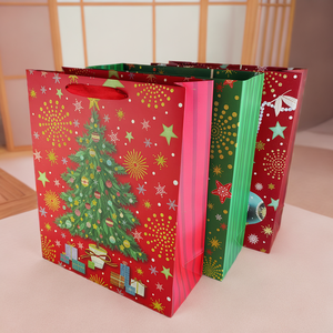 CS50 grosir tas hadiah Natal untuk Hari Natal dekoratif pesta kertas menangani permen hadiah tas - Product Image 1
