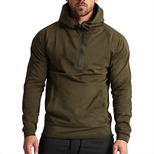 Ropa de calle de invierno 400GSM Sudadera con capucha y cremallera de algodón pesado Ajuste de gran tamaño personalizado Suministro al por mayor de fábrica OEM - Product Image 6