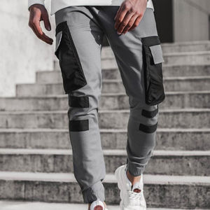 Men's Casual Streetwear Pencil <b>Cargo</b> <b>Pants</b> Lightweight <b>Jogging</b> Sweatpants Elastic Mid Waist Ankle Patchwork Available Various - Product Image 5
